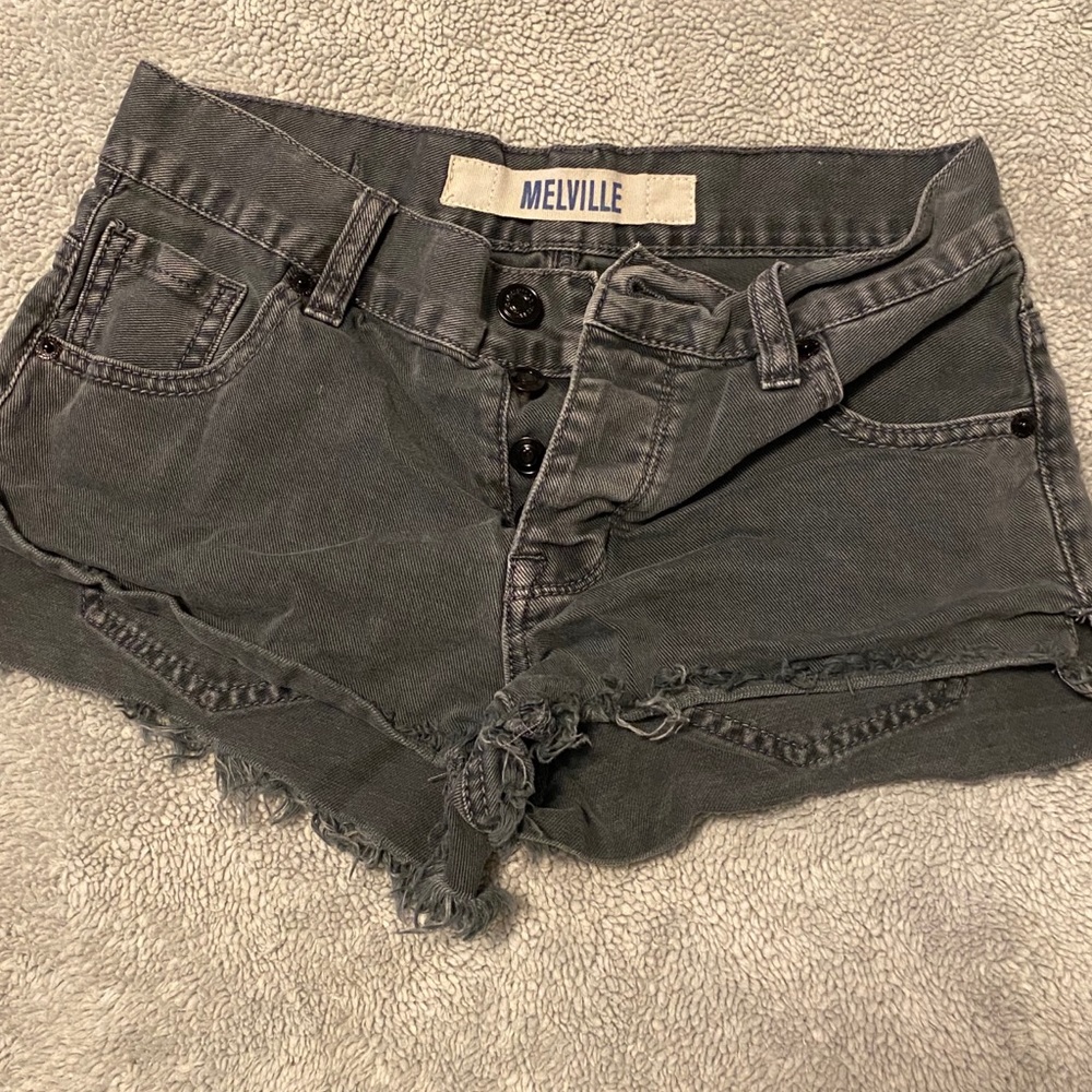 Brandy Melville Jean Shorts Gray
